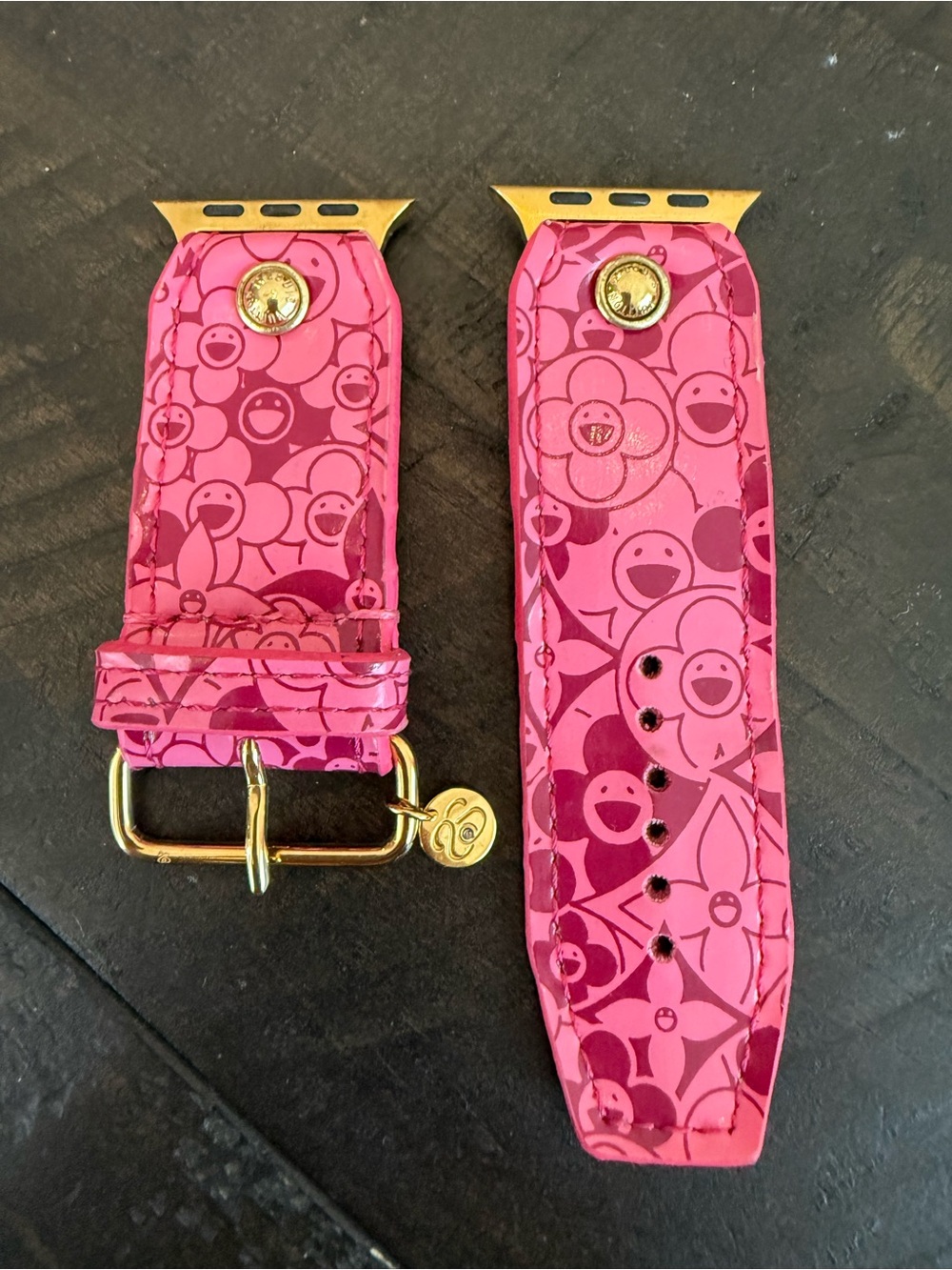 Authentic Upcycled Louis Vuitton Pink Cosmic Watch Band